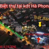 Cần bán biệt thự C5-06 đất khu đô thị Hà Phong, dt 354m2. Giá tốt